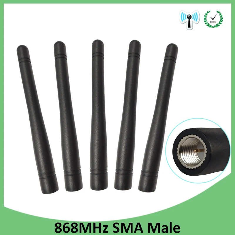 5pcs 868MHz 915MHz Antena 3dbi SMA Conector de sex Masculin GSM 915 MHz 868 MHz antena antenne rezistent la apa +21cm RP-SMA/u.FL Cablu Coadă