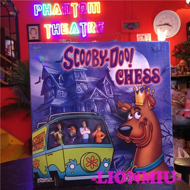 Set de șah Scooby-Doo Șah pentru Copii Personaje de Desene animate Set de Șah pentru Copii Jocuri Cadou Frumos pentru Prietena