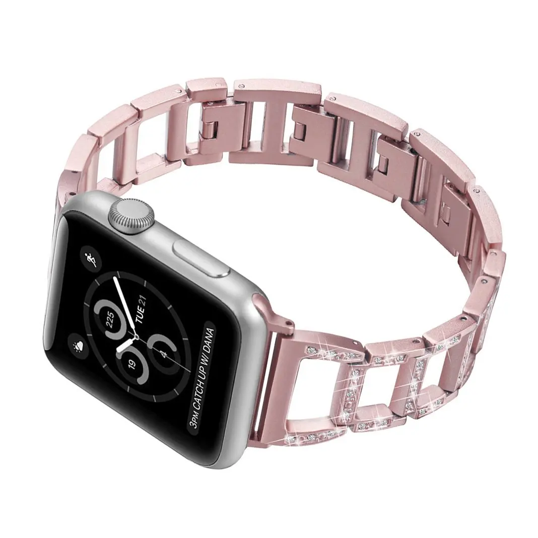De lux Lanț cu Diamante Curea de schimb pentru Apple Watch Serie SE 6 5 4 44/40mm brățară Brățară Banda pentru IWatch 2 3 42/38mm