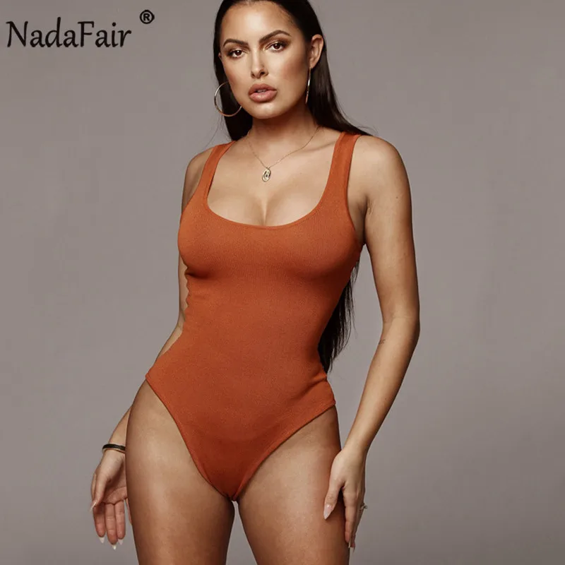 Nadafair Body Femei Solide Bodycon Vara Sexy Body Salopetă De Sex Feminin Casual Topuri Rezervor