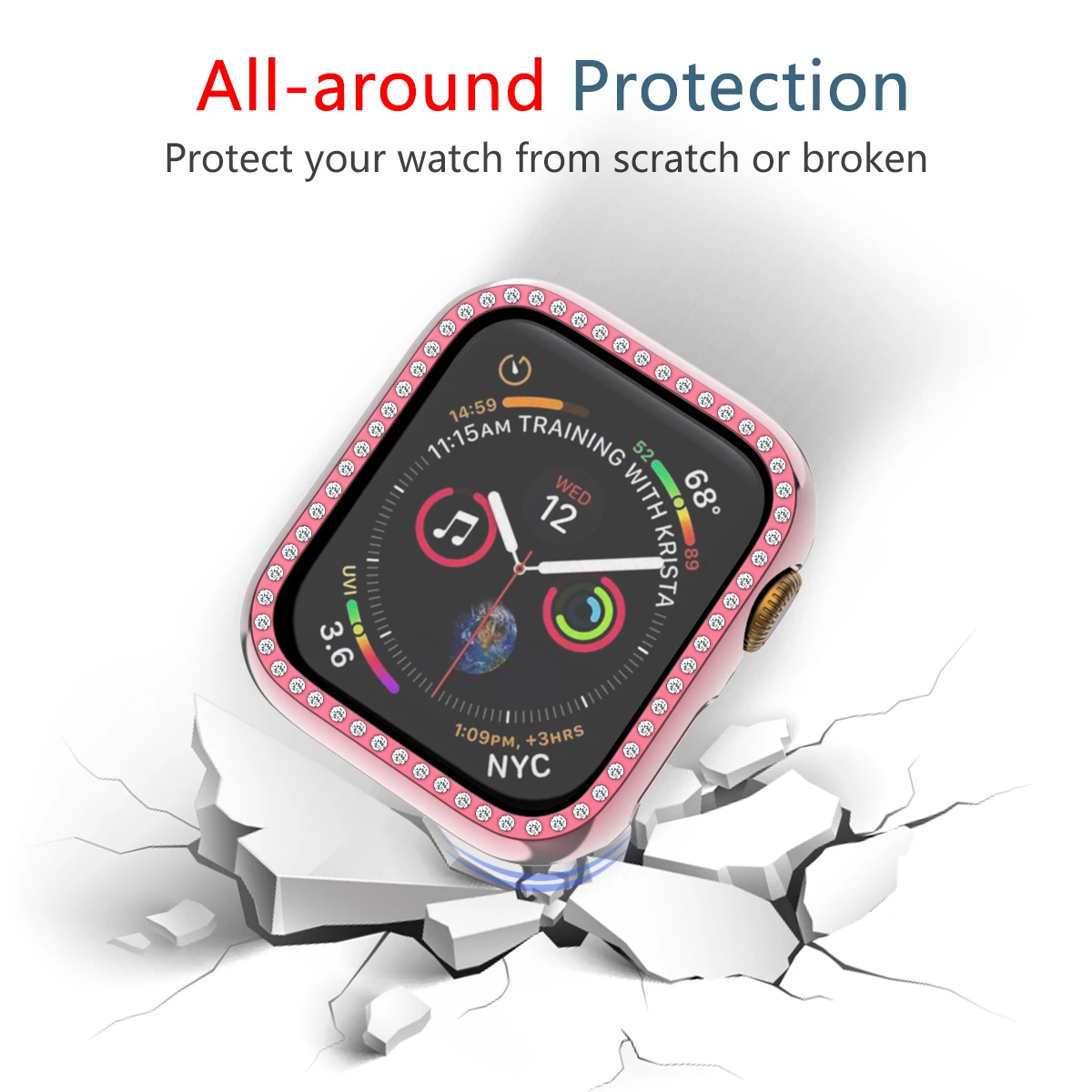 Culoare placare coajă de protecție templered sticla pentru apple watch 44mm iwatch seria 5 4 3 2 Protejeze ecran 42mm 40mm 38mm