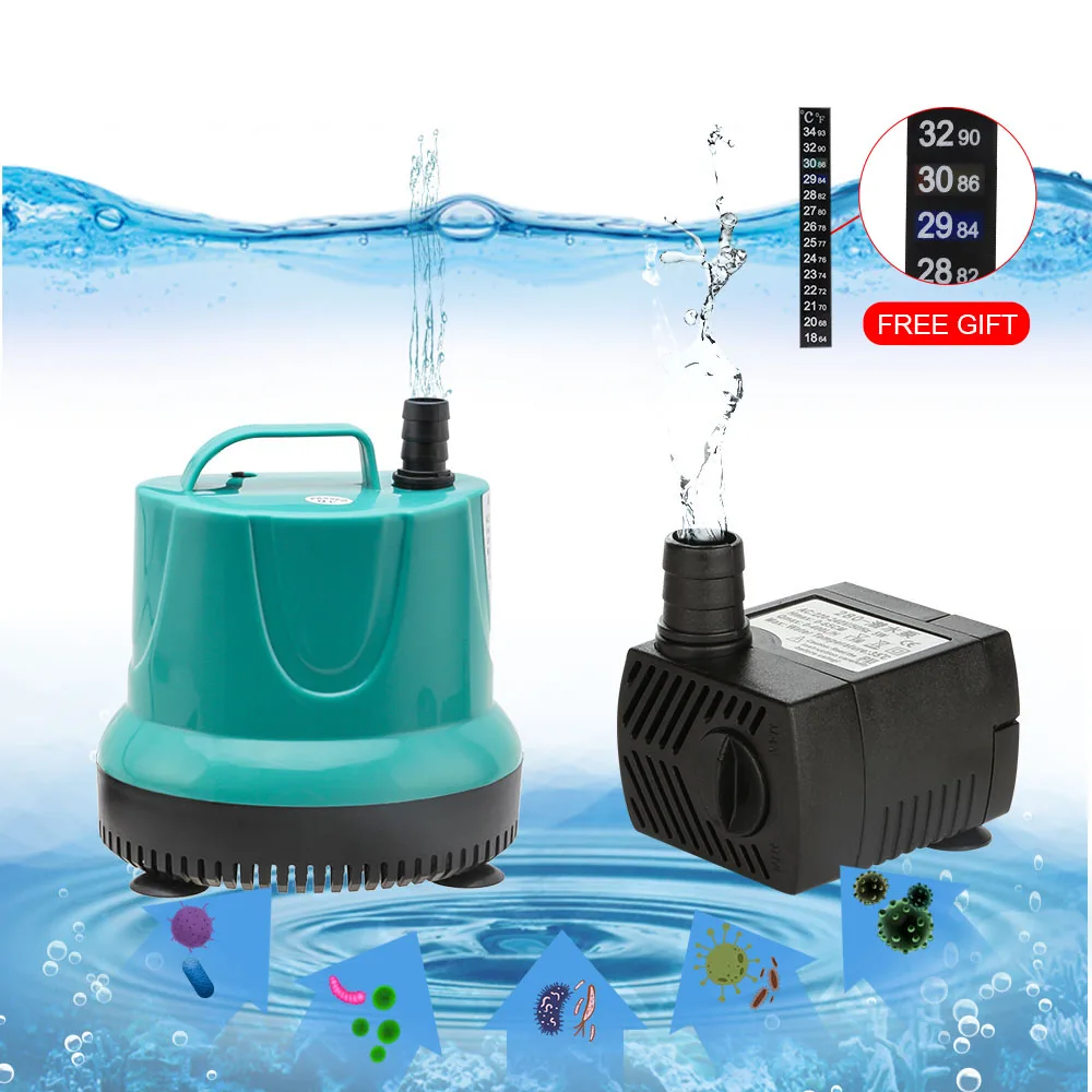 Senzeal Ultra-silențioasă Acvariu Pompa de Apa Rezervor de Pește Pompa Pompe Submersibile 3W/5W/10W/15W Acvariu Pompa Fantana Iaz Accesorii