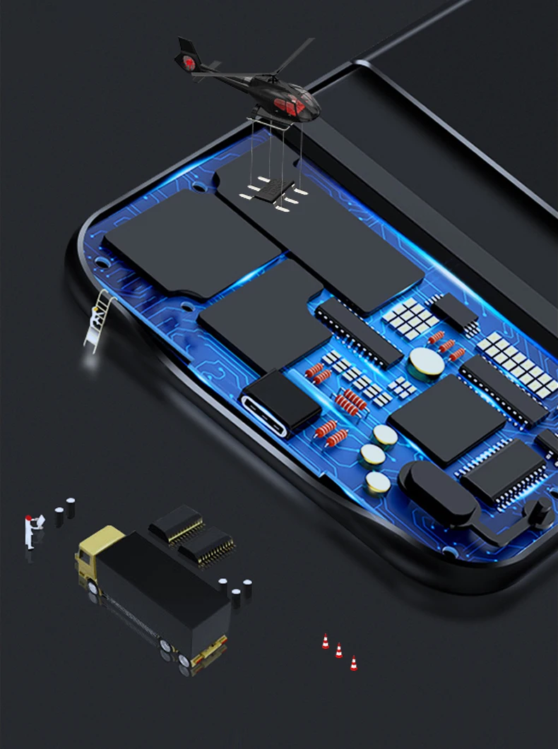 Silicon rezistent la Socuri baterie Caz Pentru Xiaomi Mi Lite 10 Extenal încărcător de baterie caz banca de putere capacul din Spate Funda Capa