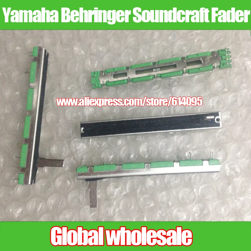 5pcs 75mm Slide potențiometru pentru Yamaha, Behringer Soundcraft A10K A20K A50K / dublă alunecare potențiometru Fader