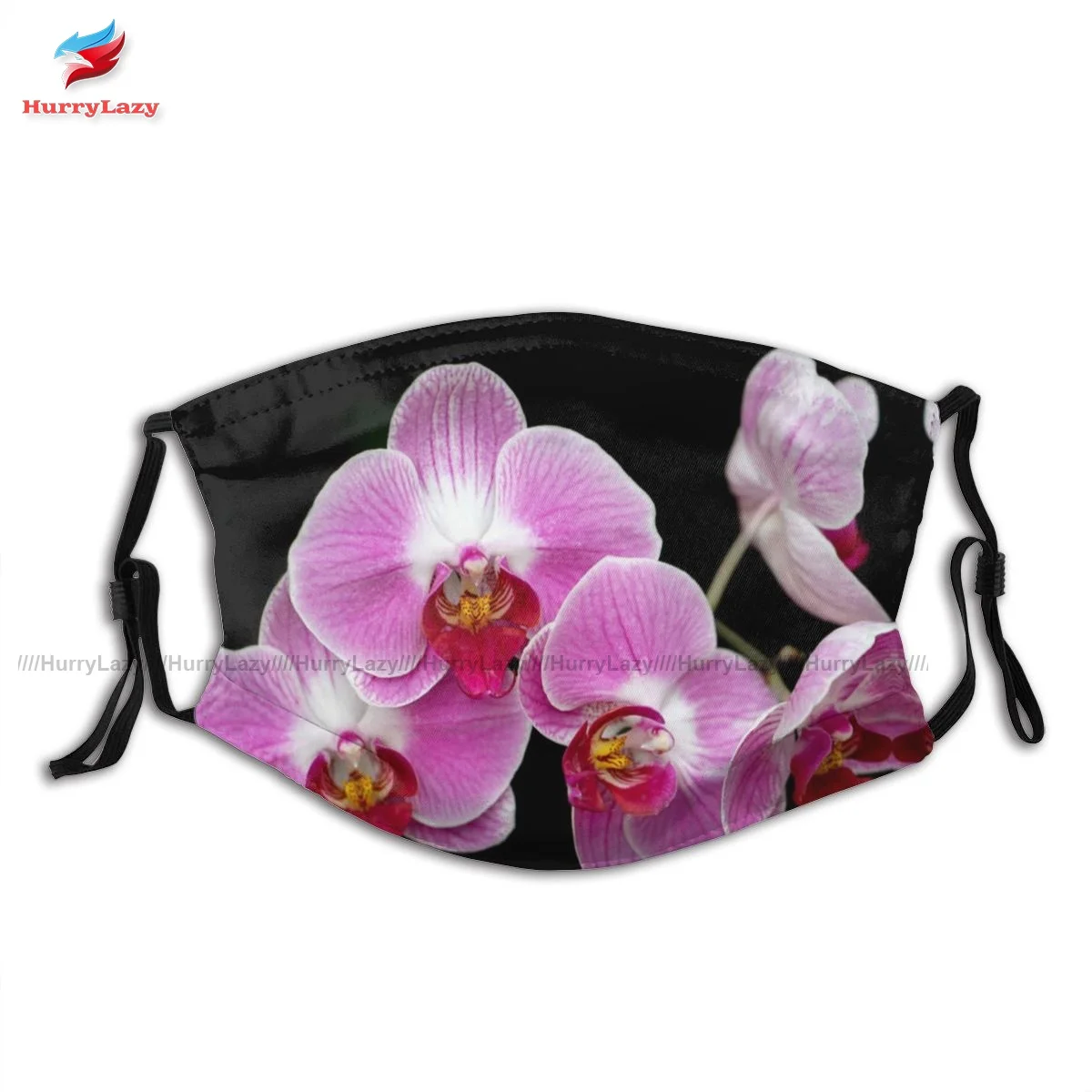 Adulți Drăguț Cinci Frumoase Orhidee Roz Masca Faciala Reutilizarea Swag Cârpă Față De Gura Masca Cu Filtre