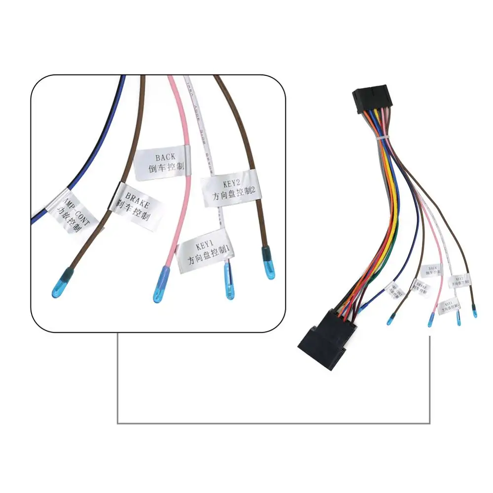 Universal 16PIN ISO Sârmă Exploatați Feminin Adaptor Cablu Conector Radio Conectorului Cablajului Kit Adaptor pentru Masina Auto Sistem Stereo