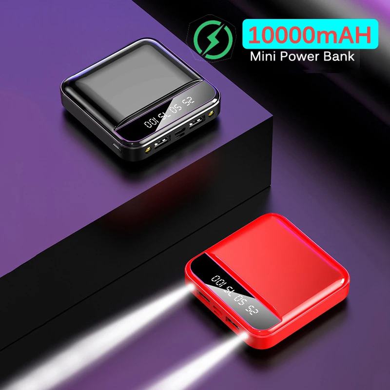 Banca de putere pentru xiaomi mi iPhone, Mini-de unde această putere Bank 10000mAh Display LED Baterie Externa Powerbank Poverbank încărcare Rapidă