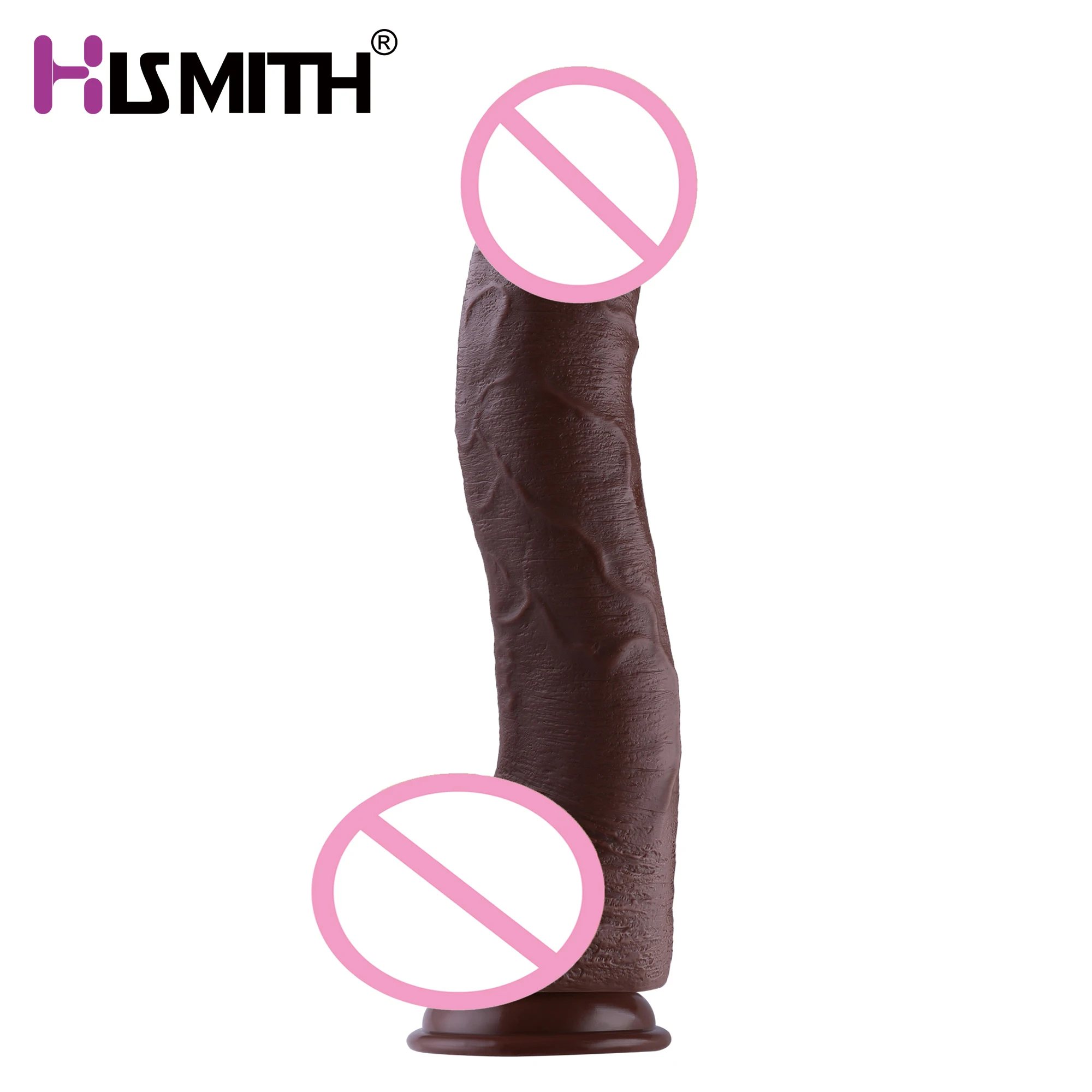 Hismith 23cm Inseriabil Silicon Vibrator Realiste Vas de Sânge Mașină de Sex Accesoriu KlicLok Sistem cu ventuza 6cm Vibrator Mare