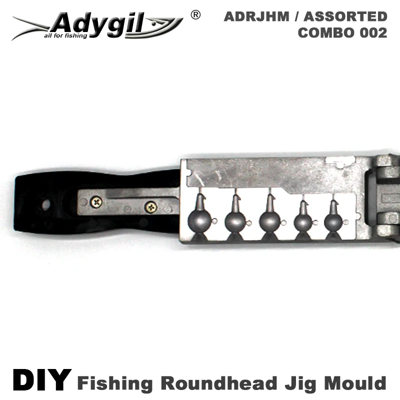 Adygil DIY Pescuit Roundhead Jig Mucegai ADRJHM/ASORTATE COMBO 1/2oz. 3/4oz. 1oz 5 Cavități