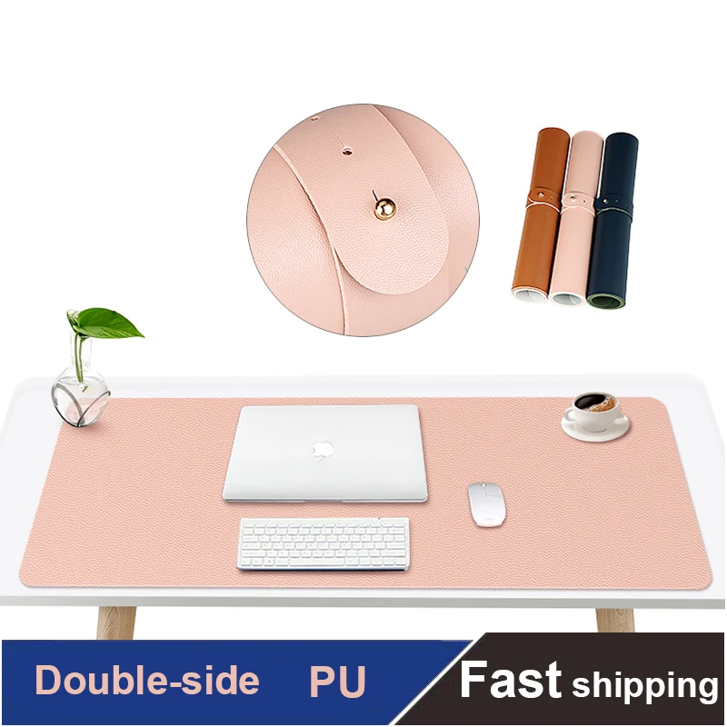 Dublu-side Portabil de Mari dimensiuni Mouse Pad Gamer Piele PU Impermeabil piele de Căprioară Birou Mat Calculator Mousepad Tastatura Capac de Masă pentru Dota