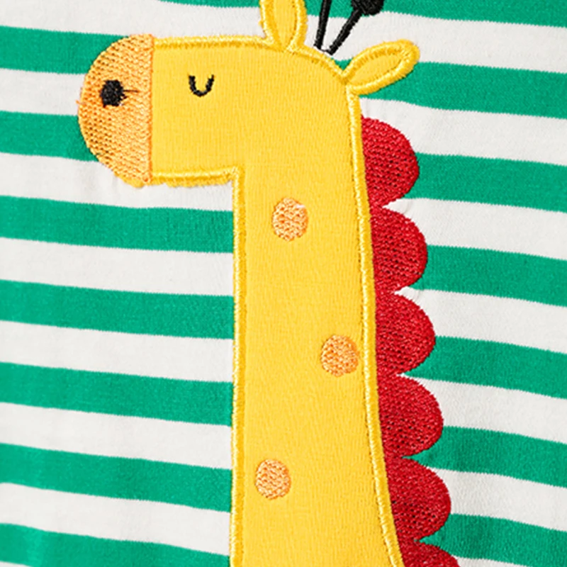 Nou Stil de Toamnă Copil Nou-născut Haine Copii Fete Băieți Romper Drăguț Girafa cu Dungi cu mâneci Lungi de Bumbac de Îmbrăcăminte pentru Sugari Tinuta