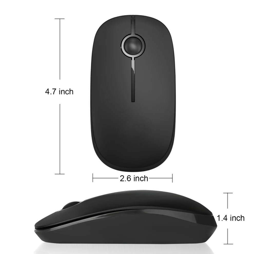 SeenDa Silent Mouse Wireless 2.4 G Mouse usb pentru Notebook Laptop Chromebook Calculator de Birou Mouse Optic Ultra Slim Soareci pc