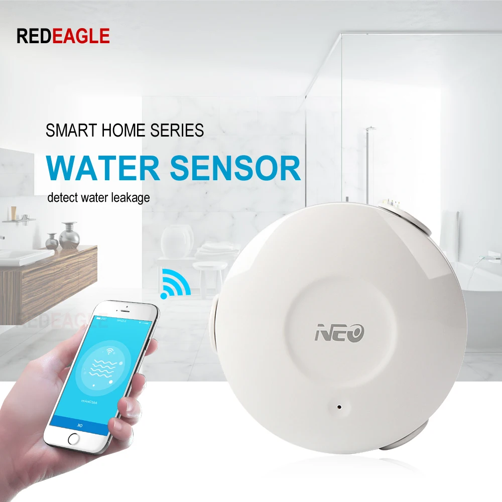 Smart Home Electric WiFi Apă Senzor de Inundații Detector de Scurgeri de Alarmă de Sprijin App iOS Android Alerte de Notificare