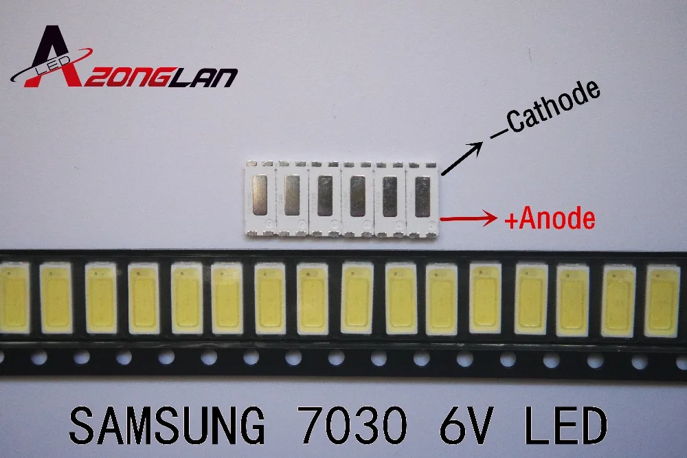 1000pcs PENTRU reparații Samsung tcl TV LCD LED backlight Articolul lampă cu Led-uri SMD 7030 6V alb Rece cu diode emițătoare de lumină