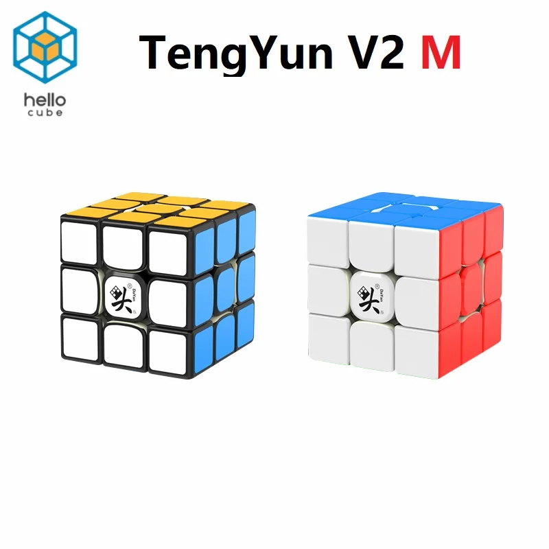 HelloCube Dayan Tengyun V2 M 3x3x3 Magnetica magic cube tengyun V2M profesionale magic cub dayan magnetic versiunea viteza de puzzle