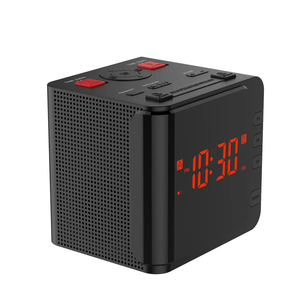 Electronic dual ceas deșteptător cu Radio AM/FM Digital cu LED-uri Ceas Plug-in Lumina LED Dimmer Tabelul ceas cu alarma Snooze