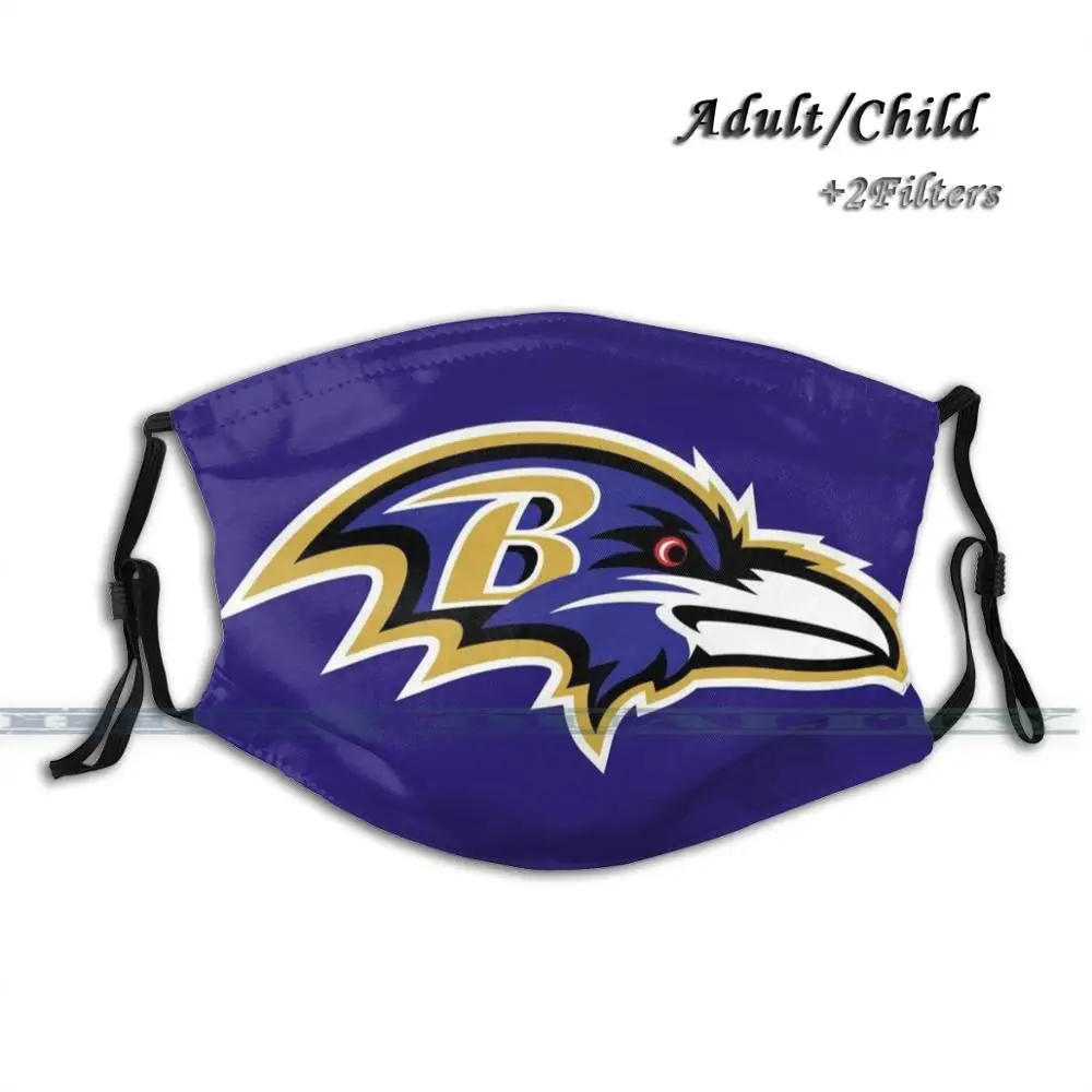 Ravens - Baltimore Nou 3D Masca de Protecție care Acoperă Viteze Lavabile Refolosibile Respirabil Masca de fata Logo-ul
