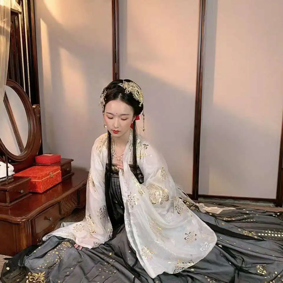 De Sex Feminin Populare Tradiționale Elegant Vechi Hanfu Costum Dinastiei Tang Princess Național De Dans Haine Tang Costum Oriental Rochie