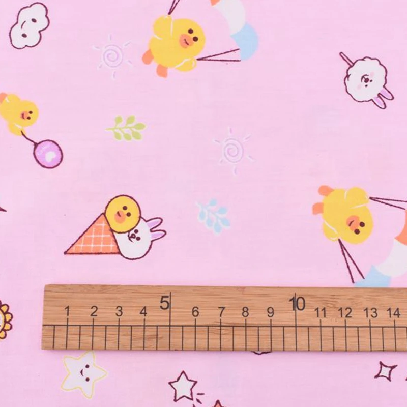 QUANFANG8pcs/mulțime de Desene animate Roz Serie Tipărite Diagonal Tesatura de Bumbac Pentru Mozaic DIY Pânză de Cusut, Quilting Material pentru Copii