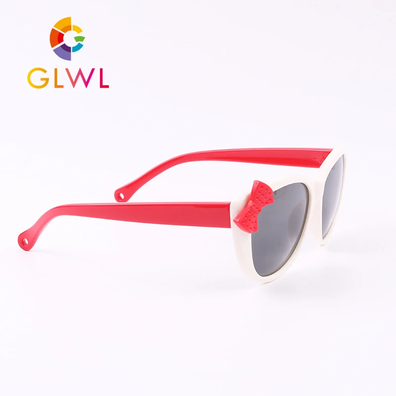 GLWL Copii Ochelari de Protecție UV Cadru Pătrat Ochelari de Copil Polarizat ochelari de Soare Fete Flexibil Fluture Ochelari de Soare Vintage