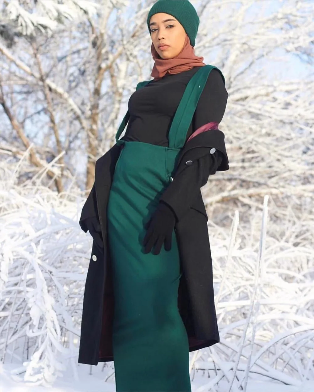 Femei de moda Centura Fusta Salopeta Rochie Musulman Fundul Lung Fusta Creion Ramadan Petrecere Serviciu de Cult Islamic Îmbrăcăminte wq1531