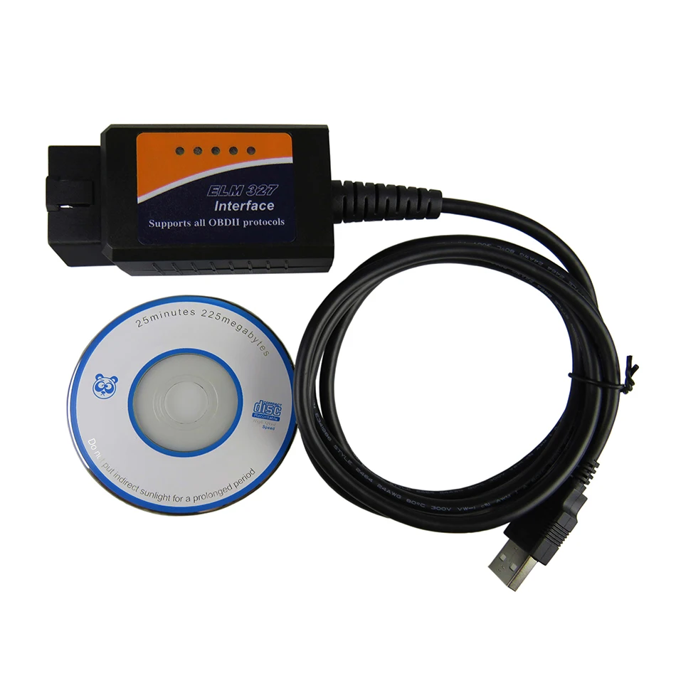 Cel mai bun ELM327 USB OBD2/Interfata OBDII Scanner ELM 327 1.5 V Auto de Diagnosticare Scaner ELM327 V1.5 Cip FT232RL Instrument de Diagnosticare Auto