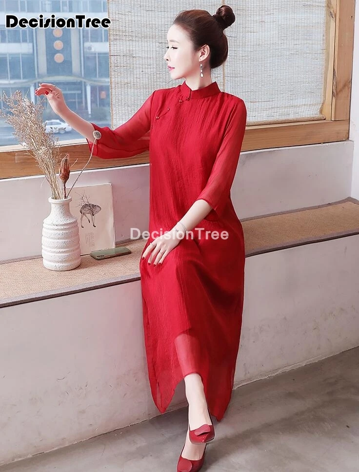 2021 chineză tradițională qipao guler rochie pentru femei rochie de mireasa de epocă oriental cheongsam rochie eleganta rochie de petrecere