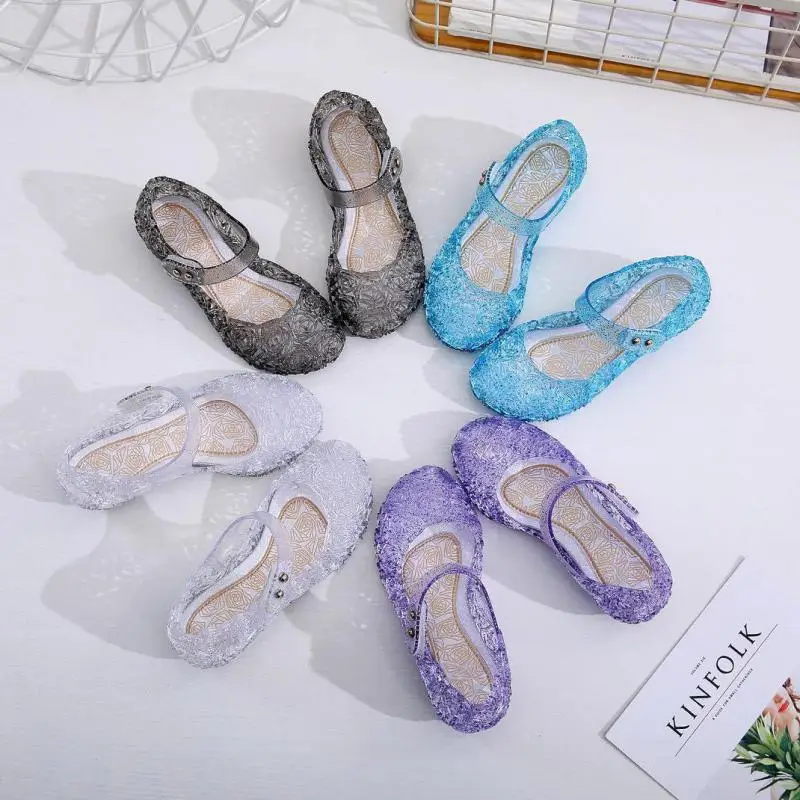 Copii Sandale Pantofi 2020 New Fashion Summer Infant Toddler Copii Fete Copii Pană Cosplay Partid Unic Printesa Pantofi B966