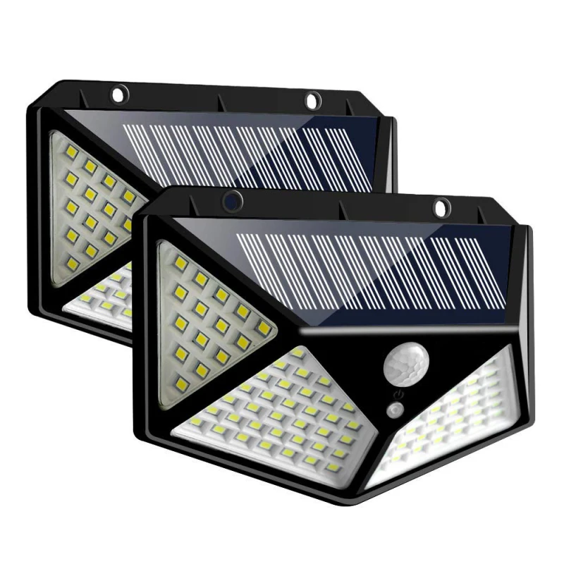Solar led-uri de iluminat în aer liber de 100 de gradina LED Lumina solara Strada Cu Controler de Culoare Reglabil de Perete Senzor de Mișcare Detector pentru Ba