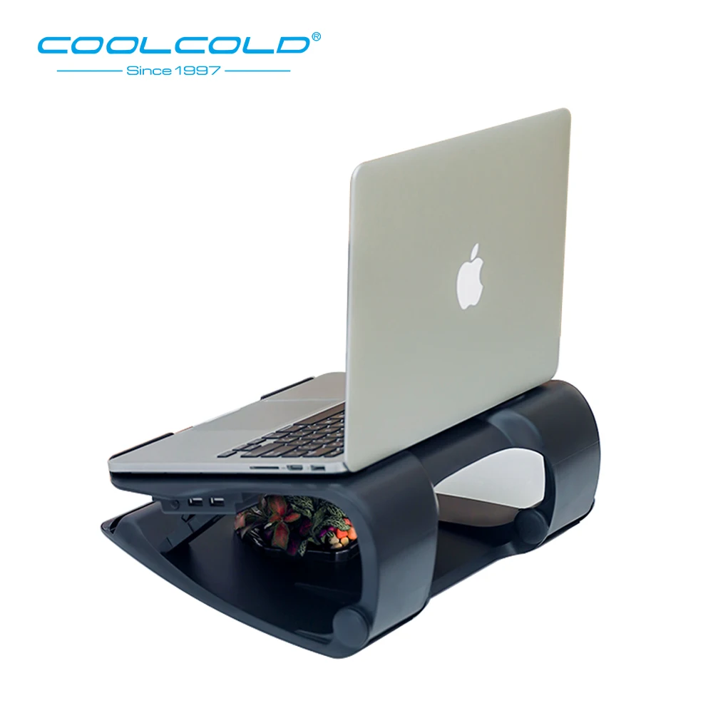 COOLCOLD Gol Design Notebook Cooler Stand Singur Led Ventilatorului de Răcire de Două Porturi USB Laptop de Răcire Pad Pentru 17inch Tableta Laptop