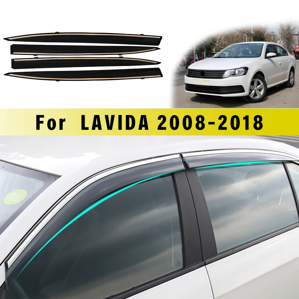 Masina Fereastră Viziere De Soare Husa De Ploaie Placare Cu Ornamente Cromate Accesorii Auto Pentru Volkswagen Lavida 2008-2011/2012-2018/2019