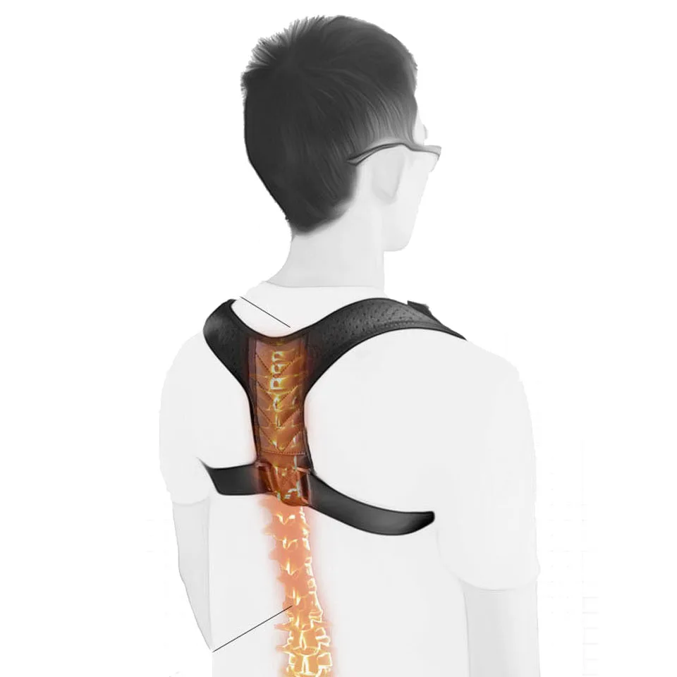 Bretele Sprijină Centura Spate Reglabil Corector De Postura Clavicula Coloanei Vertebrale Spate Umăr Lombara Cu Bretele Support Belt Corectarea Posturii