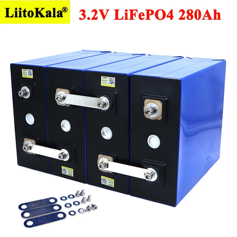 4BUC Liitokala 3.2 V 280Ah lifepo4 Baterie DIY 12V 280AH Reîncărcabilă pack pentru Masina Electrica RV Sistem de Stocare a Energiei Solare
