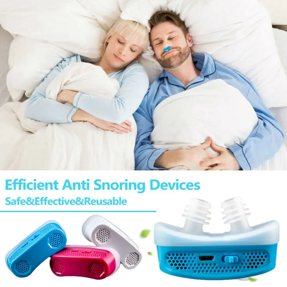 Micro CPAP Anti Sforait Dispozitiv Electronic pentru Apnee in Somn Opri Sforăit Ajutor Dop