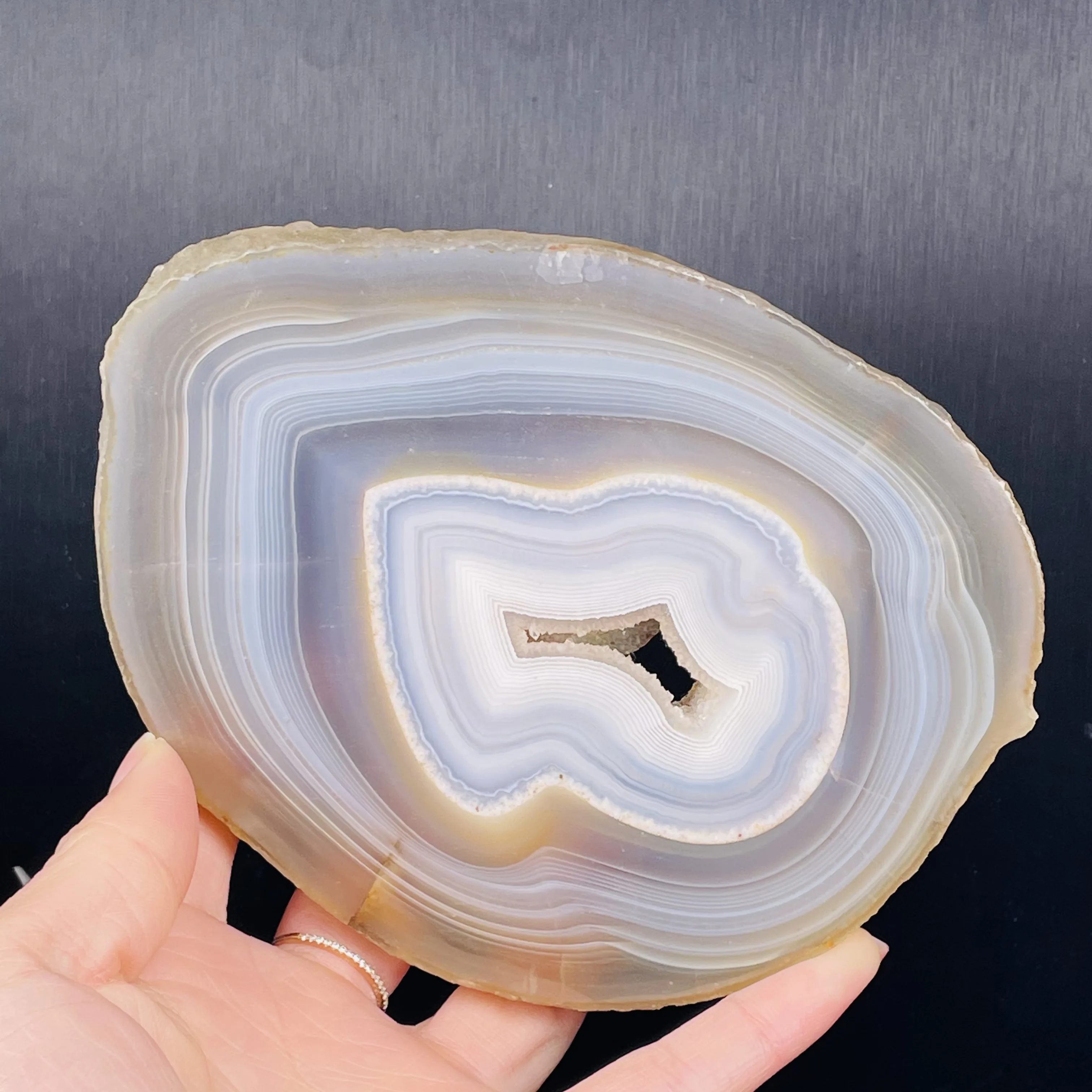 Frumos Agat Felie de Cuarț Geode Neregulate Suporturi pentru Pahare Cadou Lustruit Minerale Decor Acasă