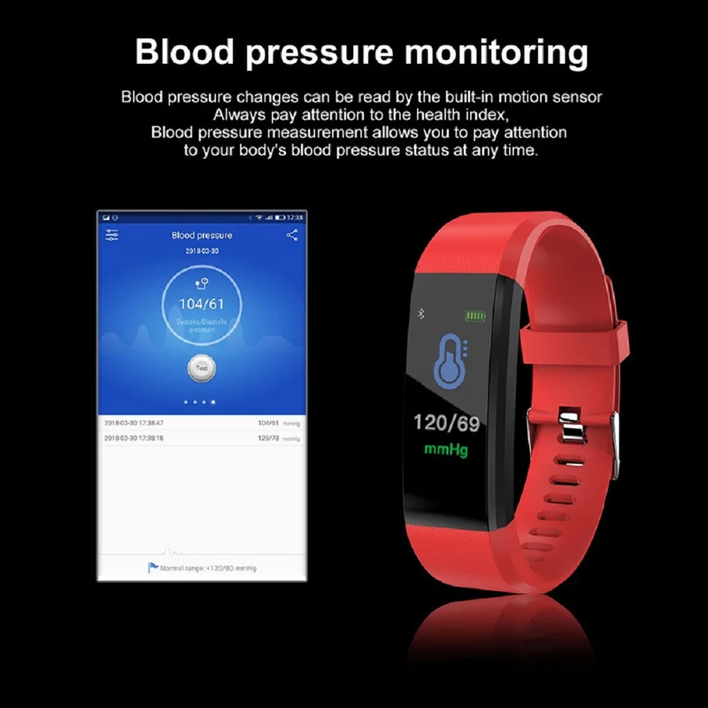 ONLIVING Ceas Inteligent ECG de Fitness Sport Watch Monitor de Ritm Cardiac Muzica de Control Inteligent Brățară (Pentru IOS, Android)