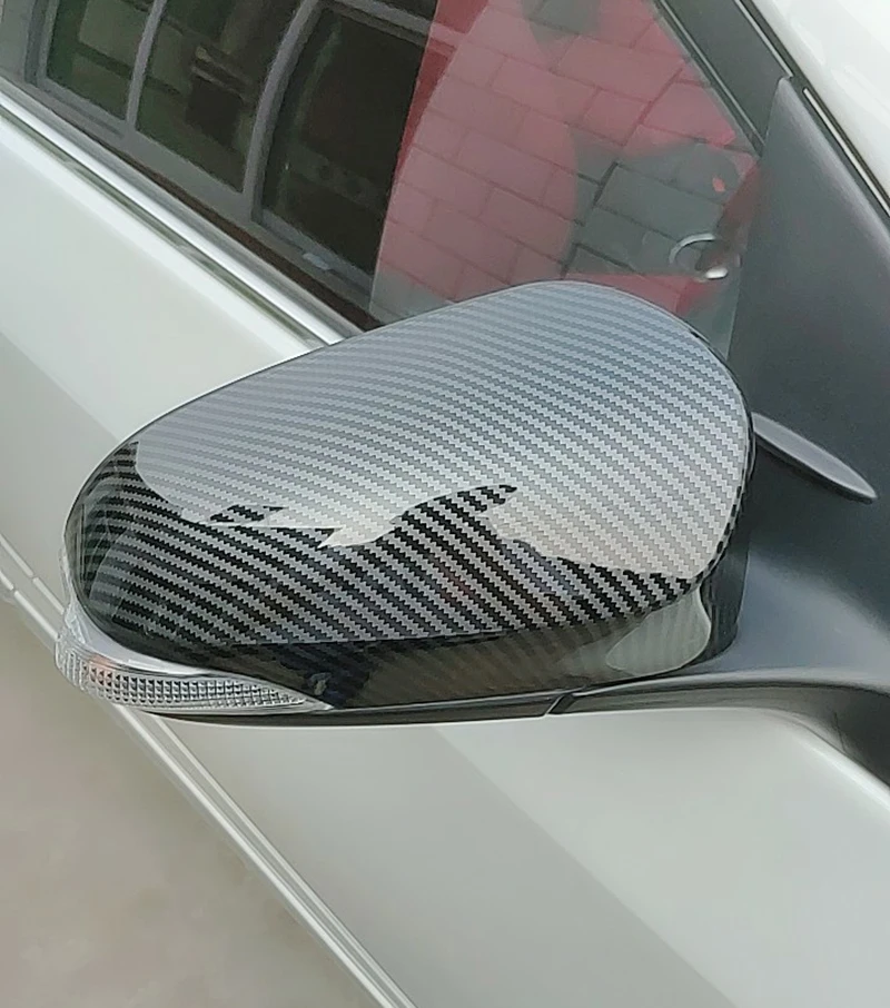 HengFei accesorii auto pentru Toyota Yaris 2012~2019 fibra de Carbon oglinda Retrovizoare capac oglinda Retrovizoare, carcasa Cu semnalizare