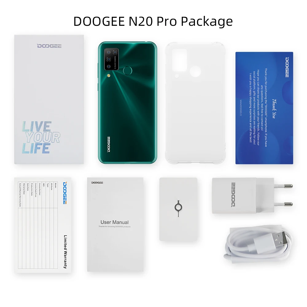 DOOGEE N20 Pro Helio P60 Octa Core Quad aparat de Fotografiat Telefoane Mobile 6GB RAM 128GB ROM Global Versiunea 6.3