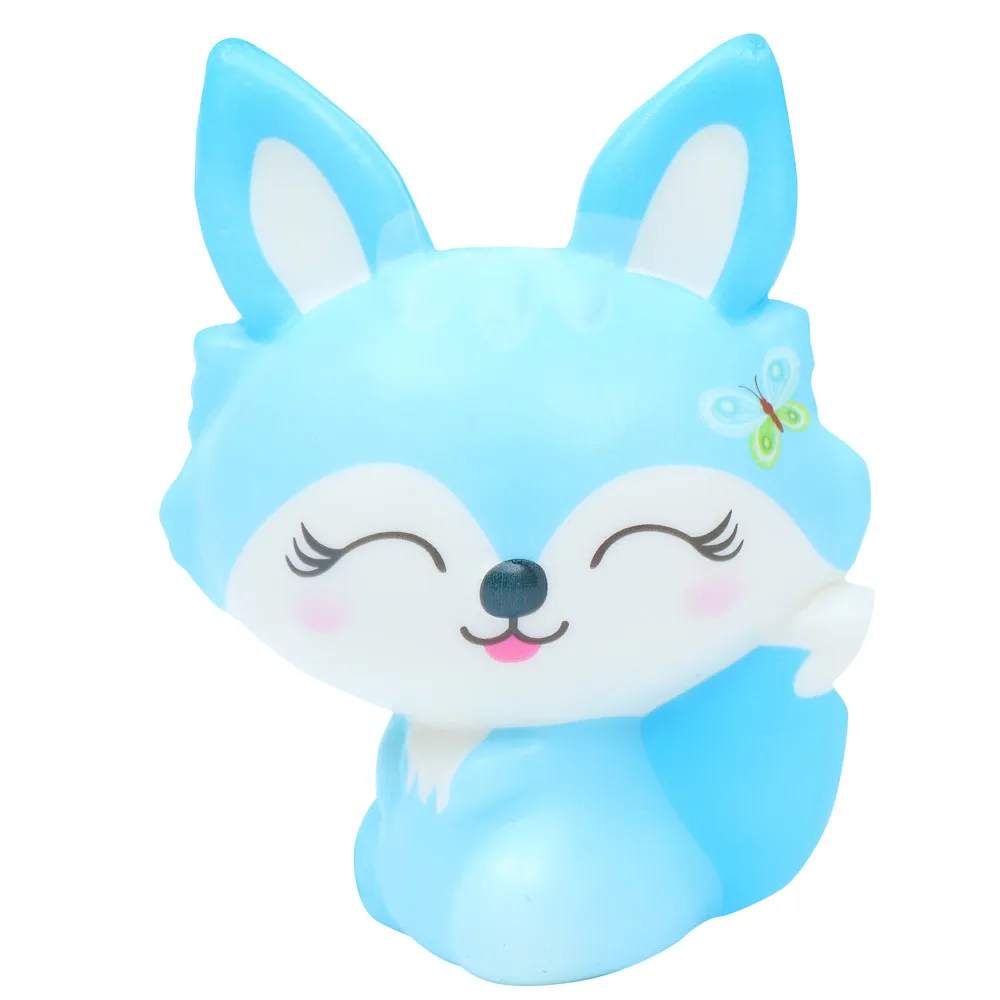 Drăguț Squishy Kawaii Mini Fox Relief De Stres Crema Parfumat Fragili Lent În Creștere Strivi Amuzant Animale Moi Squezze Jucarii Copii