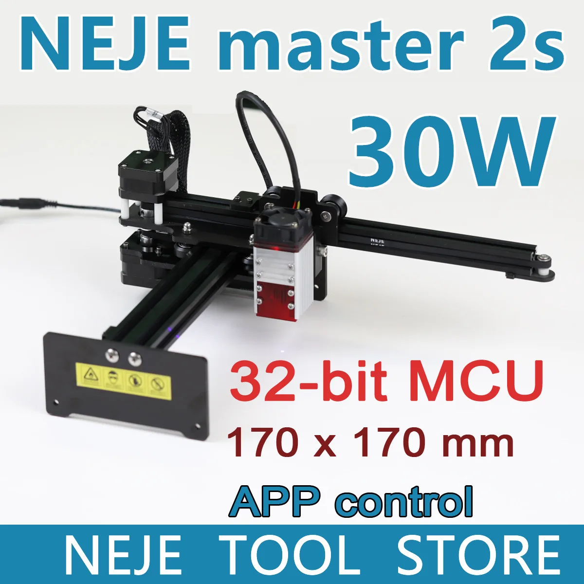 Noi NEJE Master 2S 30W Puternic Laser Masina de Gravat Gravor Cutter 2 În 1 Ajustabilă Variabilă Focalizare și Focală Fixă La