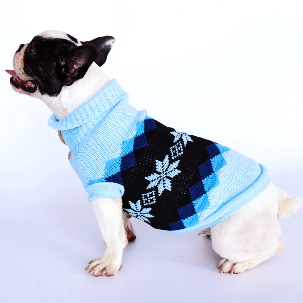 Animale de companie Mici Haine de Câine Produse de Crăciun pentru Câine Chihuahua Îmbrăcăminte Tinuta de Iarna Animale de companie Pulover Pug Haine pentru Yorkie Roz Albastru