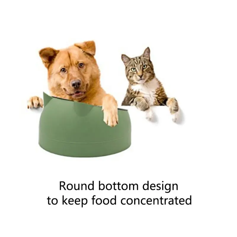 Pet Shop Accesorii Drăguț Pisică și de Câine Castron de Protecție a Vertebră Cervicală 15 Grade Oblic Gura de Companie din Oțel Inoxidabil Boluri Alimentare