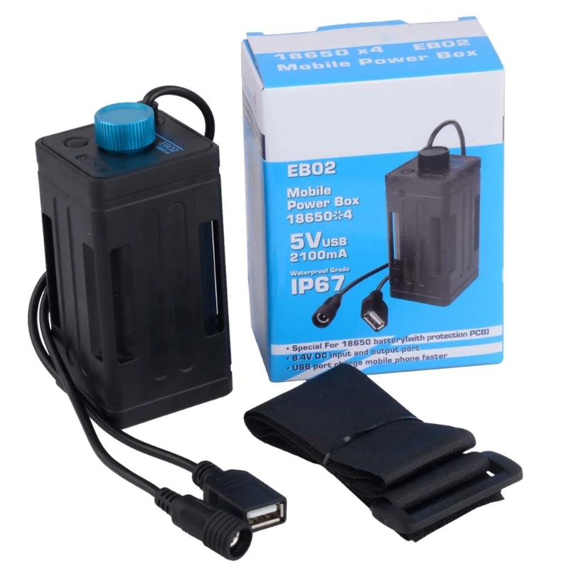 8.4 V Waterproof, USB 4x 18650 Baterie de Depozitare Cutie de Caz Pentru Bicicleta LED Smart Telefon