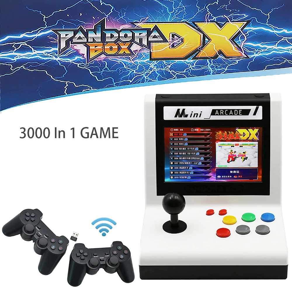 7 inch Mini Retro Mașină de Joc Pandora DX 3000 In 1 Joc 3D Cutia Pandorei DX Arcade Bartop Arcade Consola Cu USB Gamepad