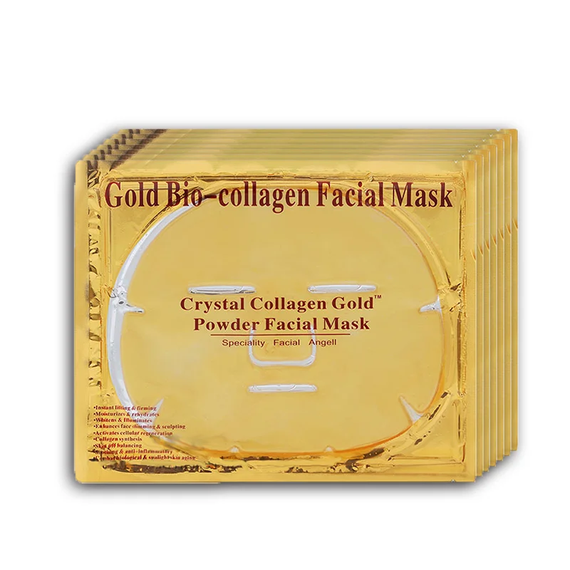 De aur Bio-Colagen Masca Faciala Cristal Pulbere de Aur de Colagen Masca Faciala Hidratanta de Fata Anti-imbatranire de Îngrijire a Pielii