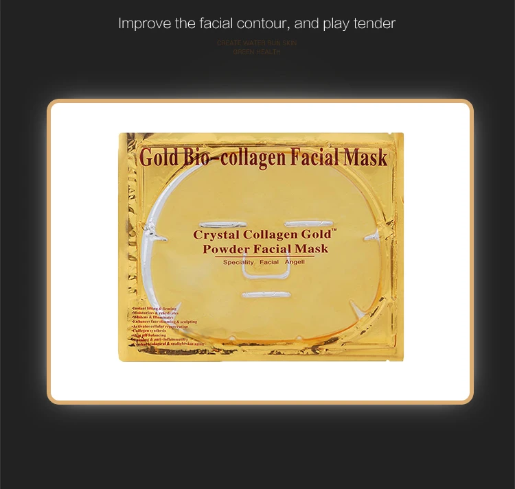 De aur Bio-Colagen Masca Faciala Cristal Pulbere de Aur de Colagen Masca Faciala Hidratanta de Fata Anti-imbatranire de Îngrijire a Pielii