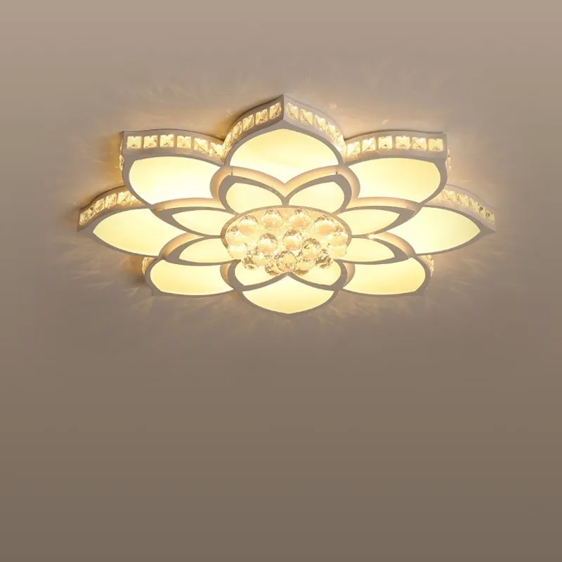 K9 Cristal Moderne LED Lumini Plafon Fixare Pentru Living Sala de Mese Acasă de Iluminat Dormitor Lampa Plafon Lustre Cu Telecomanda