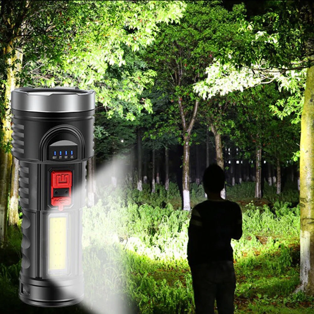 8000LM Inaltime de Lumeni Lanterna LED-uri cu Built-in Baterie 18650 USB Reîncărcabilă Lanterna Portabila de Camping Lanternă Tactică