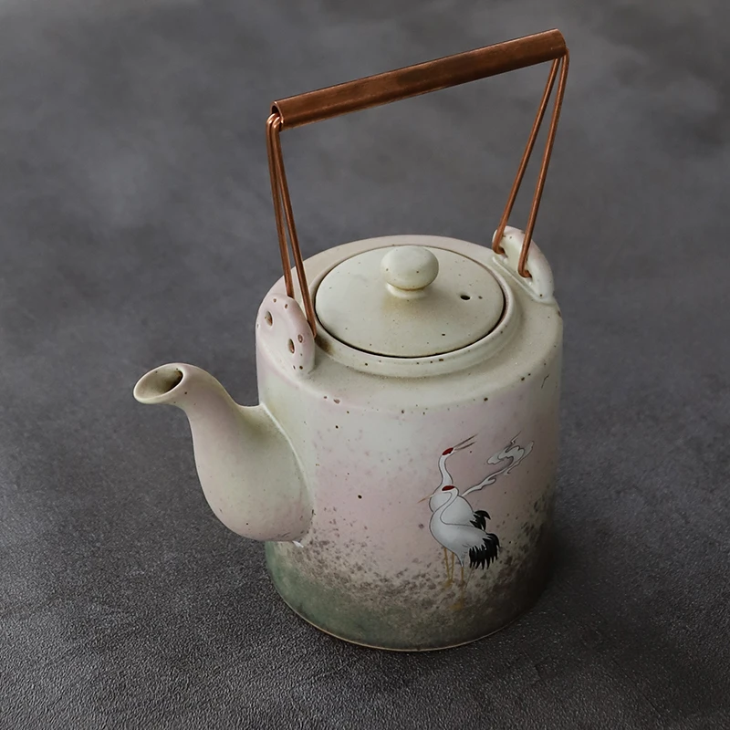 LUWU ceainic ceramic macara ceainic vintage oală de ceai 400ml