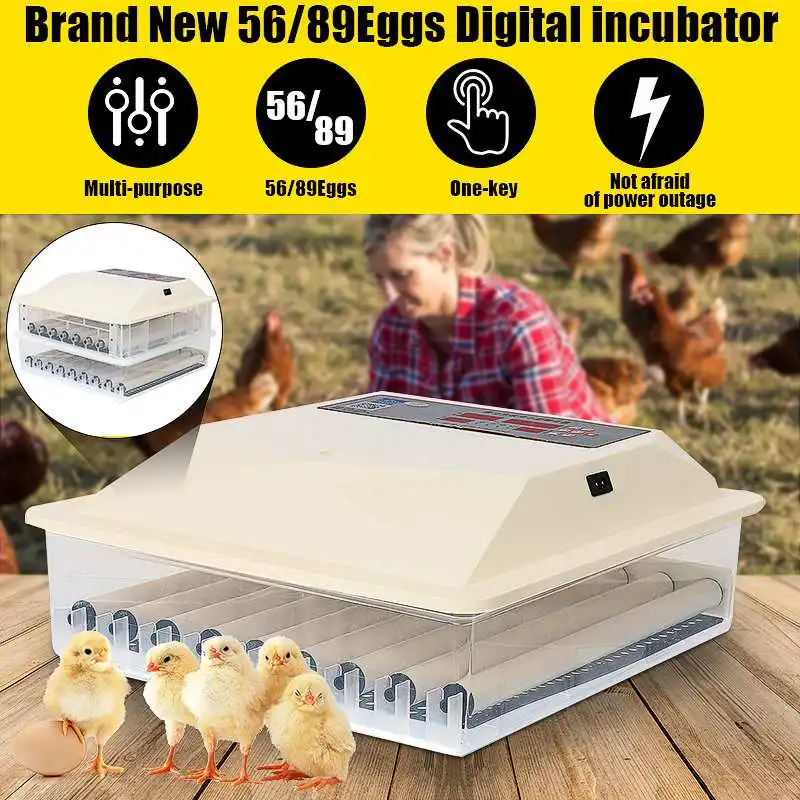 56 Ouă Automată Ou de Prepelita Incubator LCD Digital Tipa Incubator Incubator de Mașini Mini Incubator pentru Pui de Ferma de Păsări de curte Hatcher